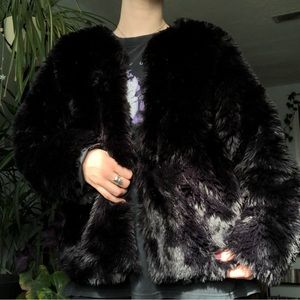 SIMPLY VERA WANG faux fur coat